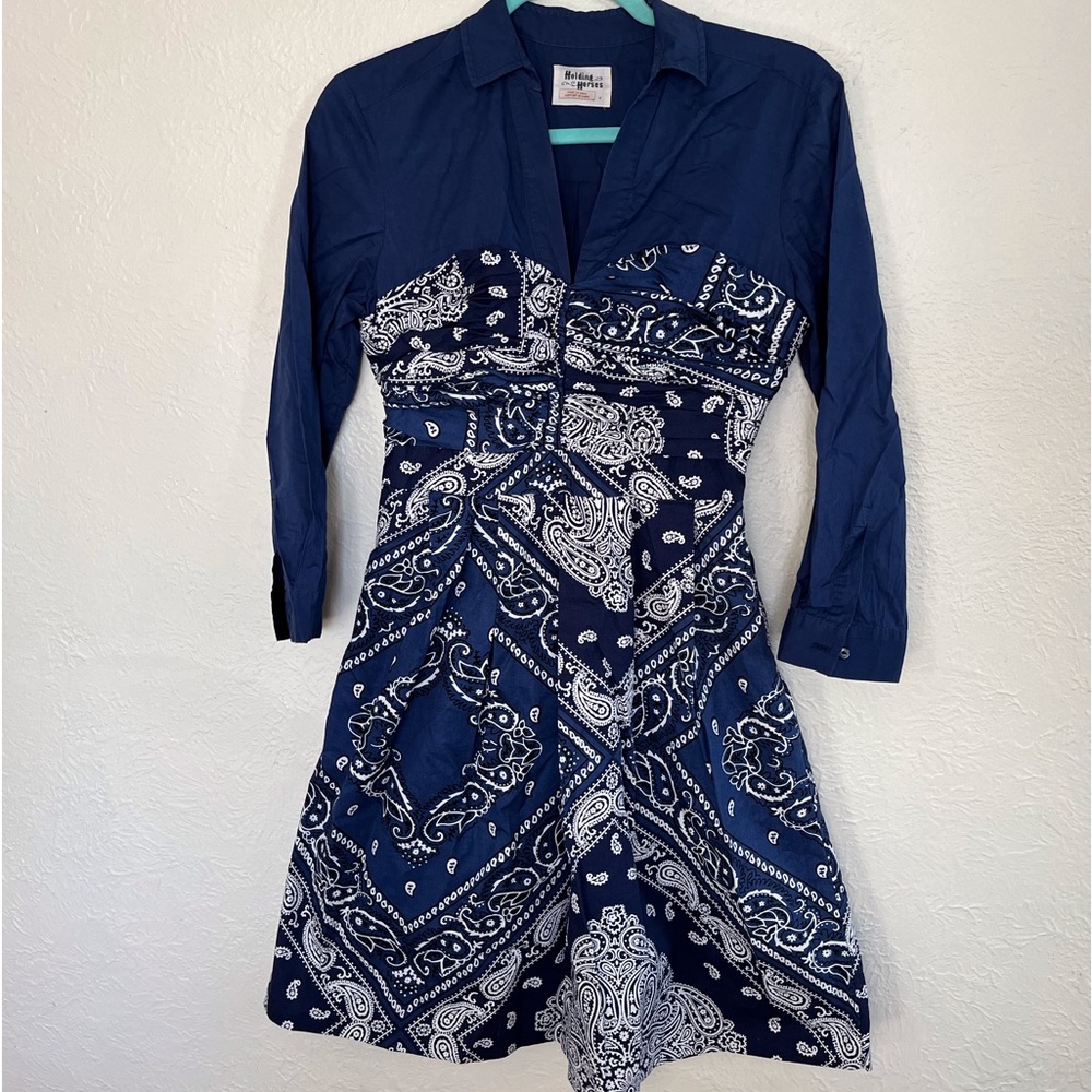 Holding Horses Bandana Paisley Print Dress